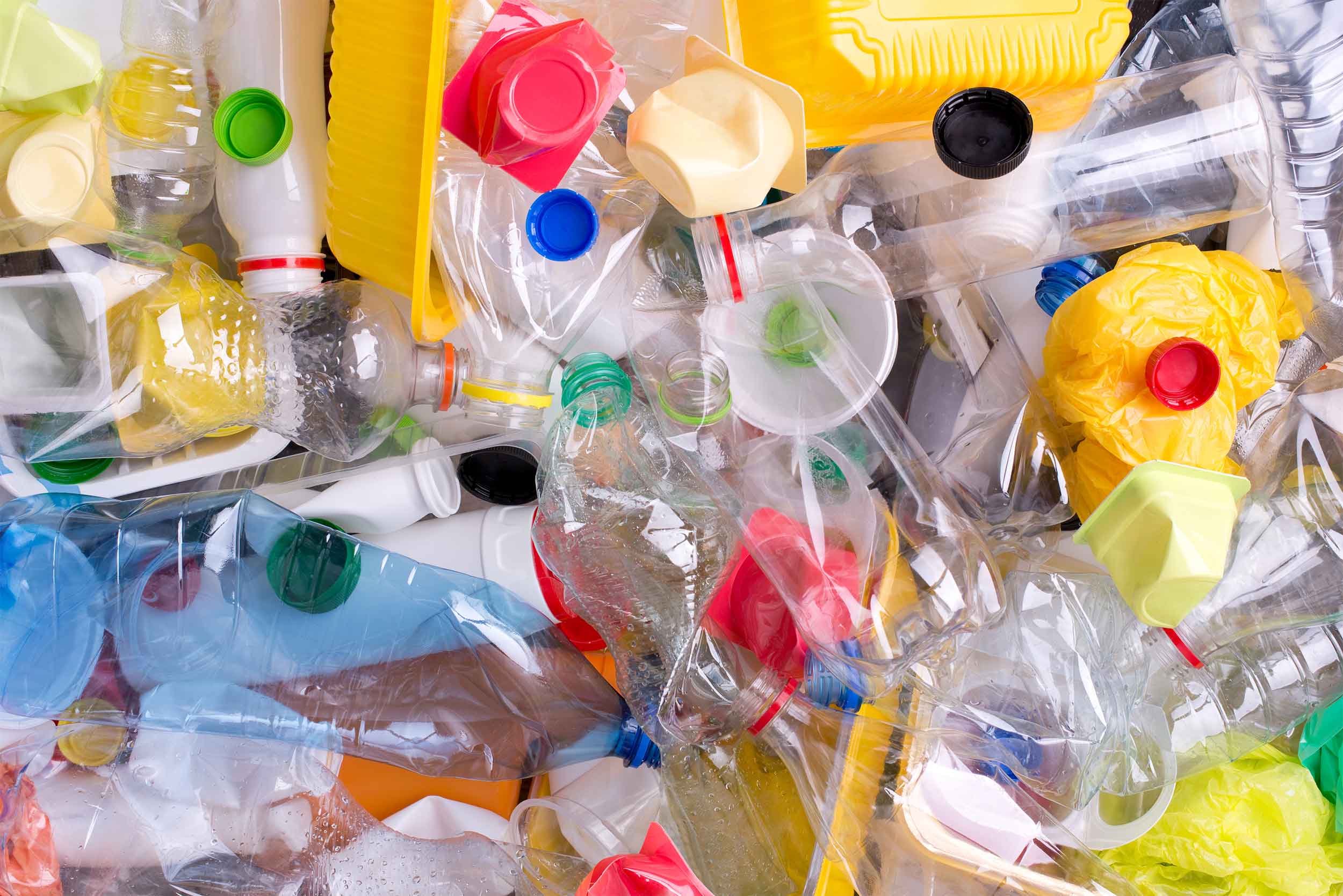 Empty plastic bottles