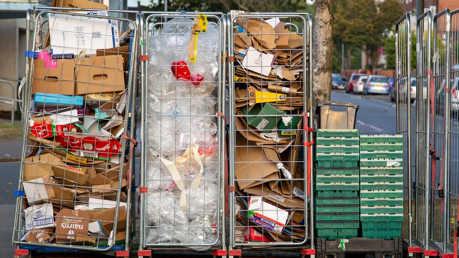 Supermarket Packaging Waste Trolley